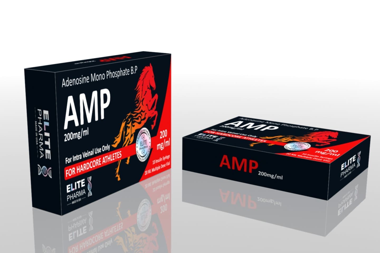 AMP Oral product packaging